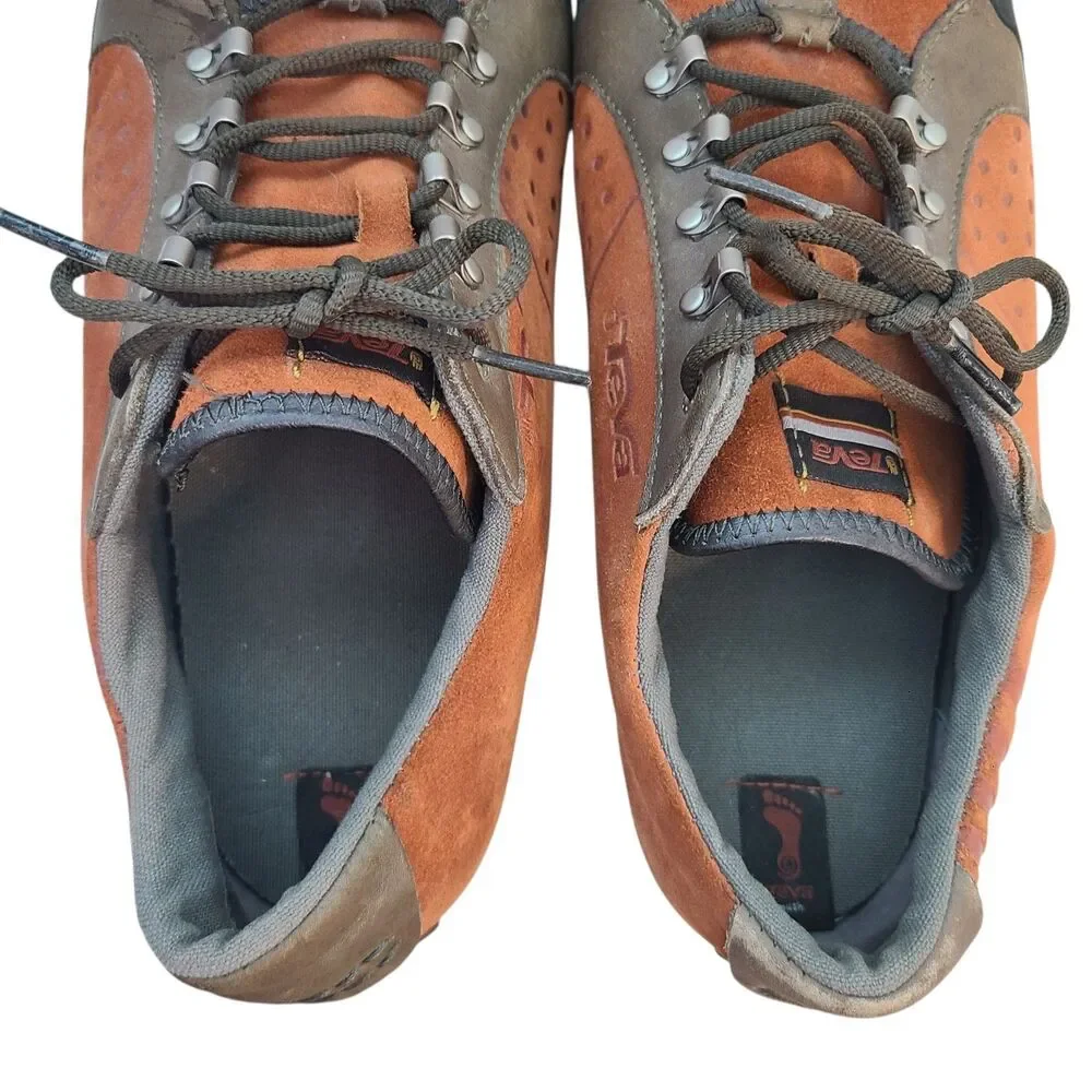 Teva Keagan 6052 VTG Suede Trail Hiking Shoes 11.5 Rust Brown Gorpcore Granola